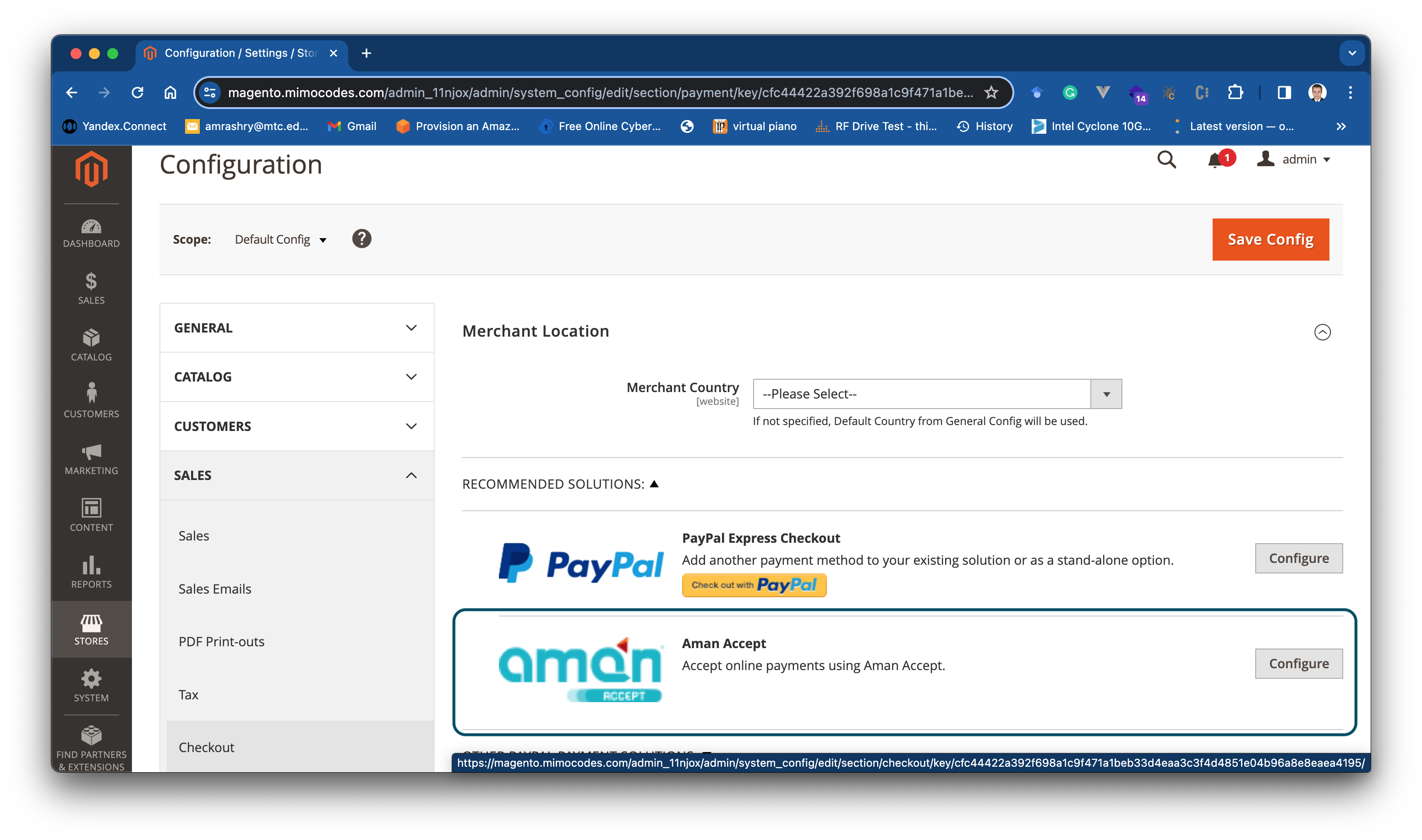 Magento 2 plugin activated feedback message screenshot
